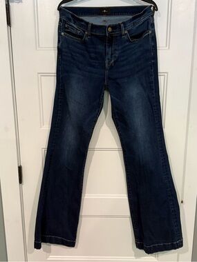 7 For All Mankind Dark Indigo Flare Jeans